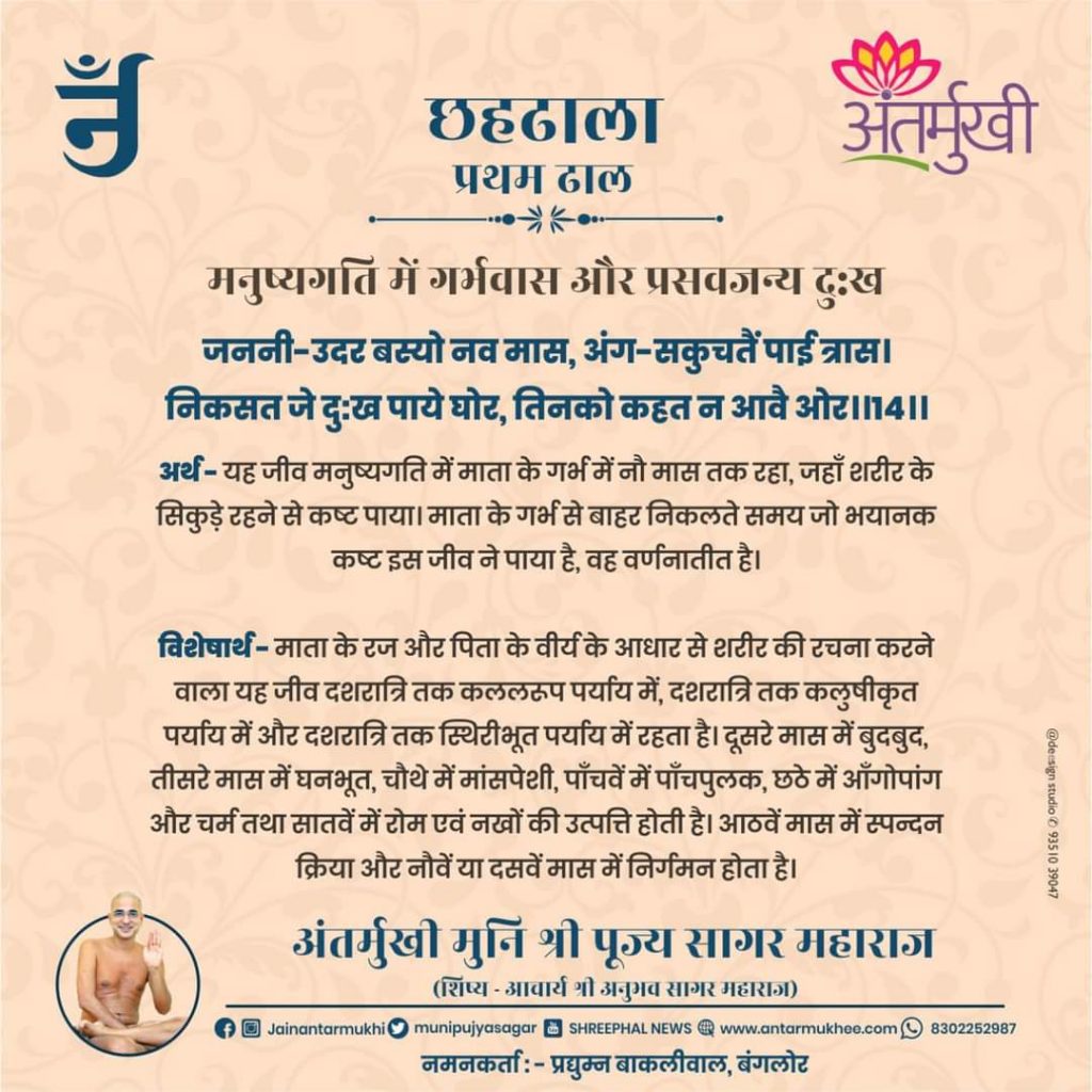 छहढाला पहली ढाल छंद 14